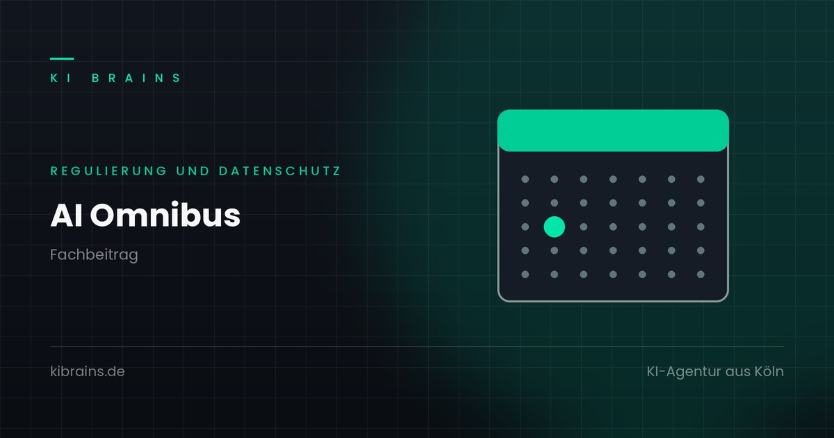 AI Omnibus: Kalenderblatt mit markiertem Stichtag