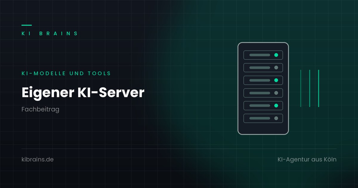 Eigener KI-Server: Serverschrank mit Einschüben