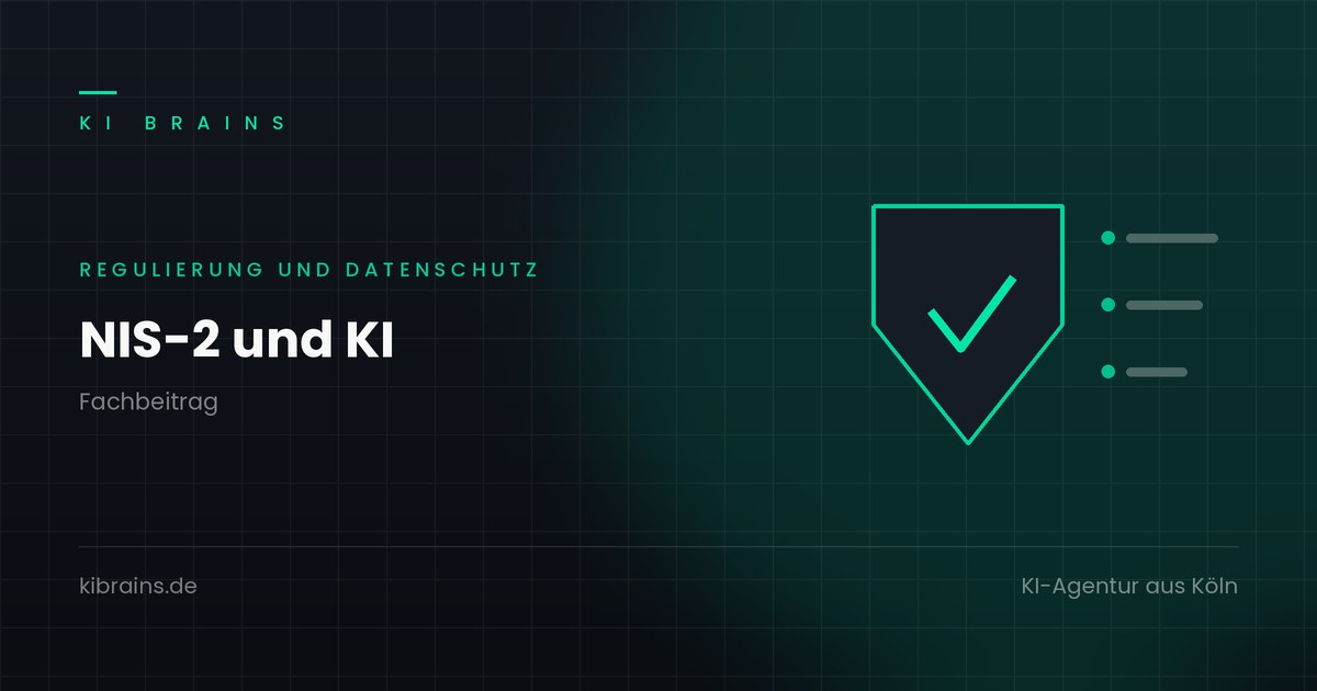 NIS-2 und KI: Schild mit Haken