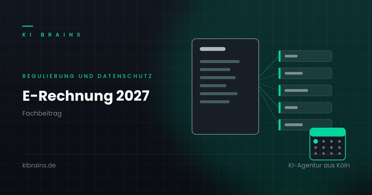 E-Rechnung 2027: Rechnung als Datensatz mit Stichtag im Kalender